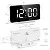 ORIA LED Digital Smart Alarm Clock Watch Table Electronic Desktop Clocks USB Wake Up Clock Snooze USB Wake Up Alarm Home Decor