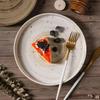 Japanese Ceramic Dinner Plate Steak Food Tray Tableware Straight Edge Flat Plate Salad Pasta Dish Dinnerware