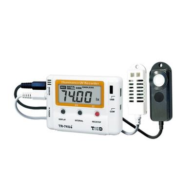 Registrador de datos de iluminancia diurna, UV, temperatura y humedad 1 unidad y TR-74Ui /1-1879-01