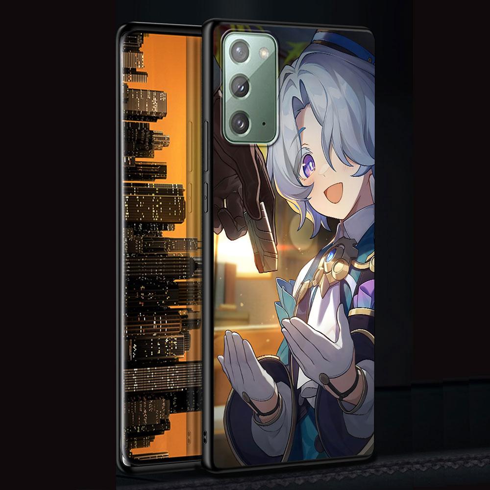 Honkai Star Rail Sparkle Case for Samsung Galaxy Note 10 Plus 20 Ultra 9 8 TPU Phone Cover Note 10 Lite Black Soft Shell Funda