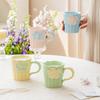 Creative Hand-painted Relief Contrasting Color Flower Cup Household Water Cup Design Sense Niche Mug Ceramic Souvenir Coffee Cup