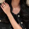 [Boss Joe Joy] High-end goods! Buchi four-leaf clover necklace, bracelet, Fritillary ring, light luxury texture
