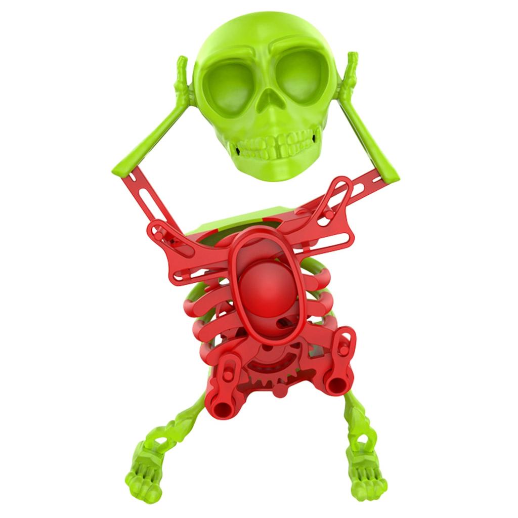 Dancing And Swinging 3D Skeleton Toy, Dancing Skeleton Toy, Wind Up Skeleton Dancing Toys, Relief Stress Dancing Toys, Clockwork Desktop Toys