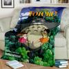 My Neighbor T-Totoro Anime Cartoon Blanket,Soft Throw Blanket for Home Bedroom Bed Sofa Picnic Travel Office Cover Blanket Kids