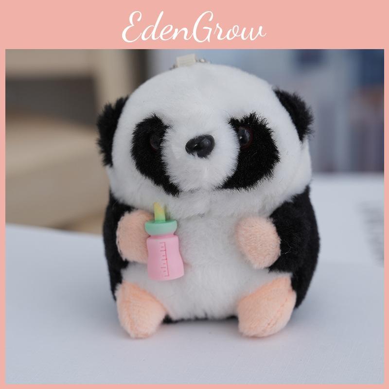 Fluffy Panda Keychain Plushie Cozy Pp Cotton Filling For Backpacks And Purses