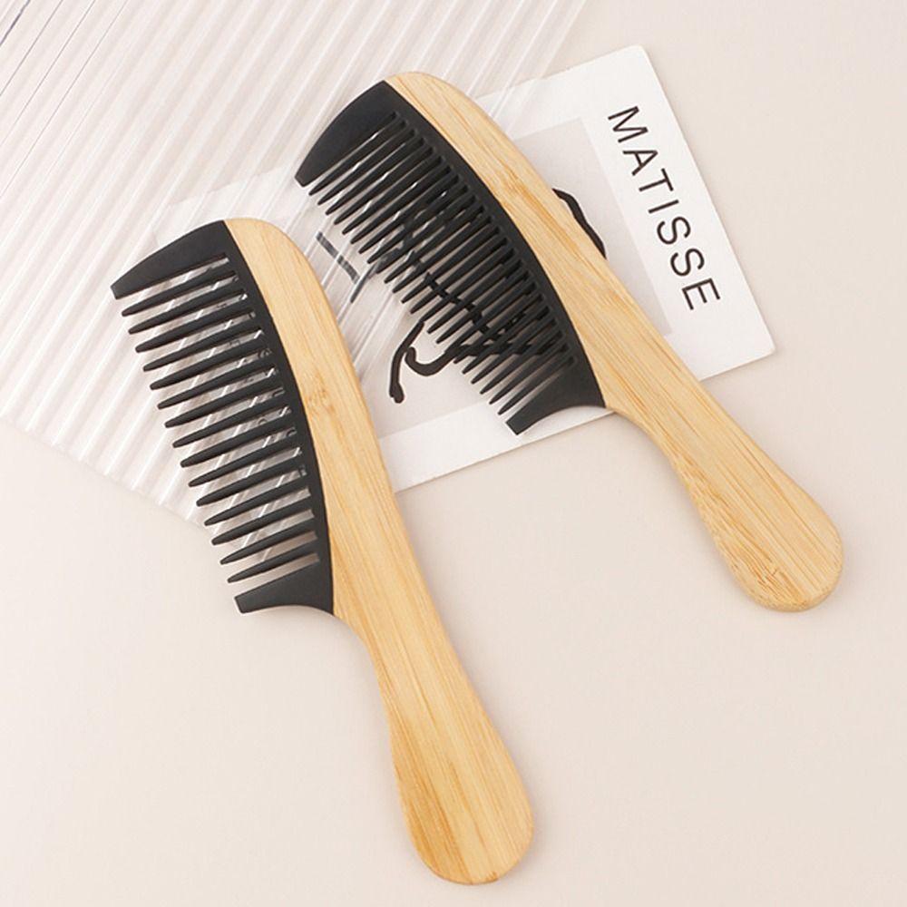 Ekologiczny grzebień do włosów z szerokimi zębami, antystatyczny, gładki grzebień, narzędzie kosmetyczne, szczotka ze szpikulcem do prezentu