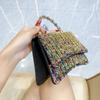 New Western Style Diamond Handbag Versatile Small Fragrant Banquet Bag High End Fashion Party Handbag