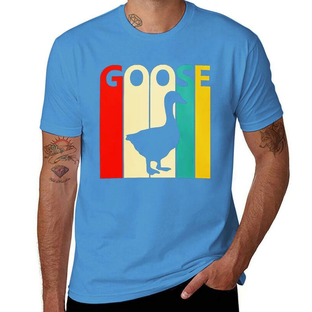 Goose Band T-Shirt Anime Clothes Cute Tops for a Boy Oversizeds Mens Graphic T-shirts Hip Hop