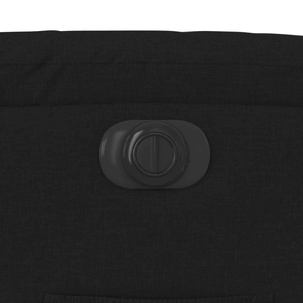 Electric Recliner Chair Black Fabric