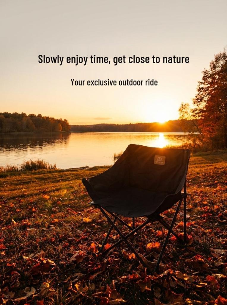 Ultra-Light Portable Folding Moon Chair for Outdoor Camping & Fishing