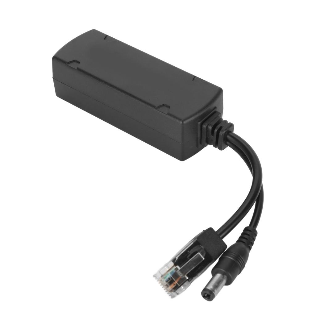 48V PoE Splitter Adapter 12V 2A Output with IEEE 802.3 Af At Standard 10 100Mbps Power Over Ethernet Splitter Adapter