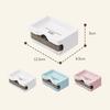 Plastic Bathroom Soap Box Plain-colored Double-layer Soap Rack Modern Draining Soap Dish  Kitchen