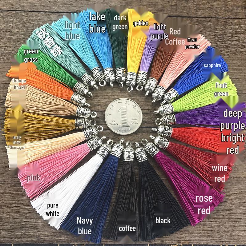 6CM Metal Cap Tassel Pendant for DIY Jewelry, Bag, Earrings & Clothing Accessories