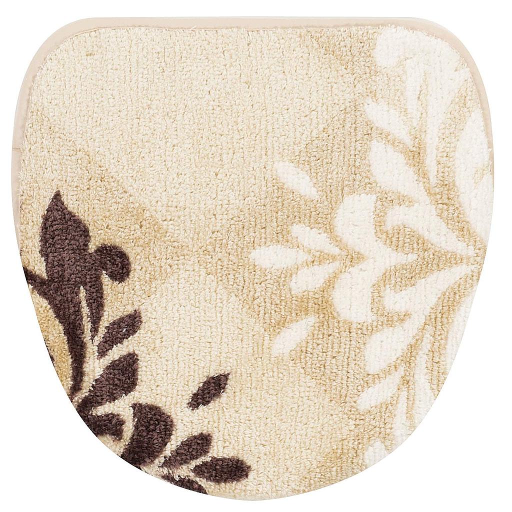 Senko Crowley Toilet Lid Cover with Adhesive 33937 M+home Sheet, Multi-Type, Beige,