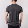 Adidas Running Short Sleeve T-Shirt Men Tops Iron-Grey Black EI6386