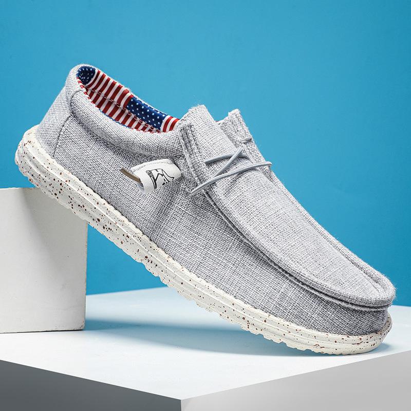 Loafer Driving Boat Men's Slip Comfort Slip-on Soft Penny Breathable Casual Canvas Lightweight Shoes Plus Size