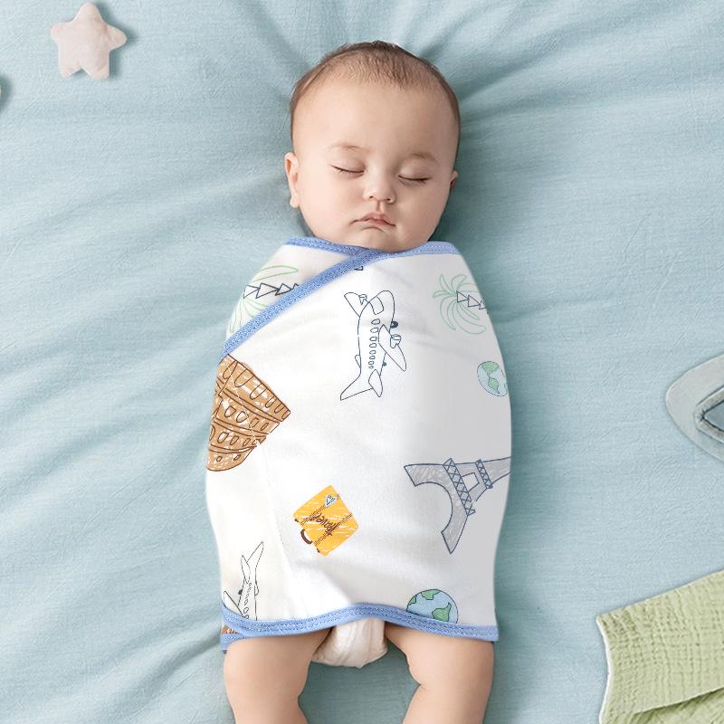 Anti-Startle Baby Swaddle Blanket, Summer Style, Pure Cotton Newborn Sleep Sack