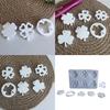 Flexible Pendant Mold Craft Molds Four Leaf Plant Shape Keychain Mould Crafting Accessories Present for Crafting Lover