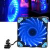 Chassis Fan Computer Cooler PC Accessory 3‑Wire 15‑Light Mute LED Streamer Colorful 12CM