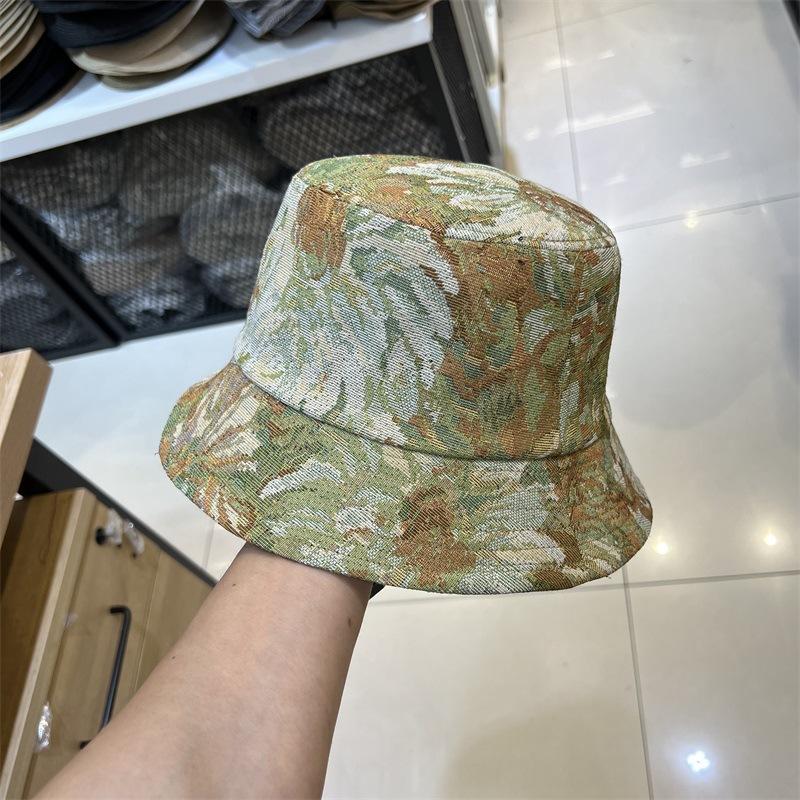 

Персонализированная шляпа рыбака тай-дай детская летняя широкополая солнцезащитная шляпа-панама уличная граффити большой обхват головы шляпа-ведро мужская M（56-58cm） зелёный