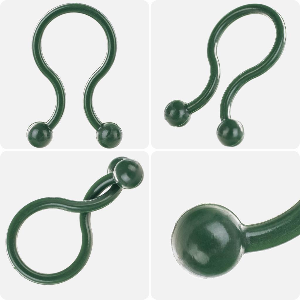 KADAX Klipsy Spony Pro Rostliny Rajčat upevnění Stonků Výhonků Fazolí 50ks