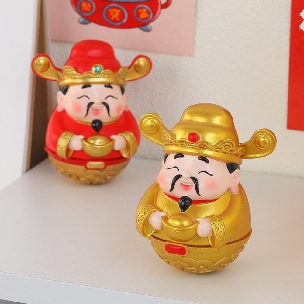 Blessing New Year Tumbler Doll Cute Fortune Desktop Decoration  Spring Festival