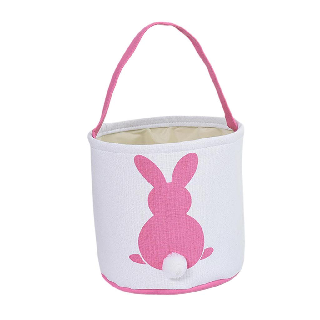 Cute Easter Egg Personalized Bag Easter Rabbit Buckets for Kids Gift Carrying Eggs, Candies and Toys Party Decor