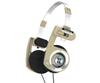 Koss Porta Pro Limited Edition Rhythm Beige On-Ear Headphones In-Line Mic Volume Control Touch Remote 3.5mm Plug Hard Carry Case