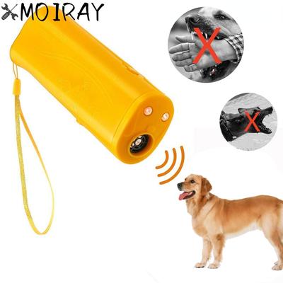 3 in 1 et Köpek Kovucu Anti Barking Cihazı Ultrasonik Köpek Kovucu Durdurma Bark Kontrolü Eğitim Malzemeleri LED El Feneri Ile