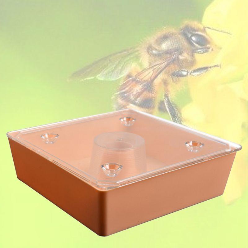 Beekeeping Feeder Honey Plastic Square Feeding Drinking Waterer Watering