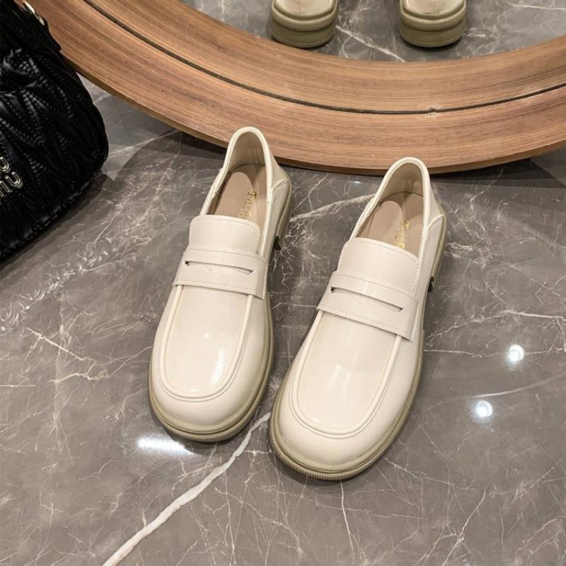 

Женские осенние новые туфли на толстой платформе и каблуке, повседневные универсальные туфли из маленькой кожи, туфли-маффины 40