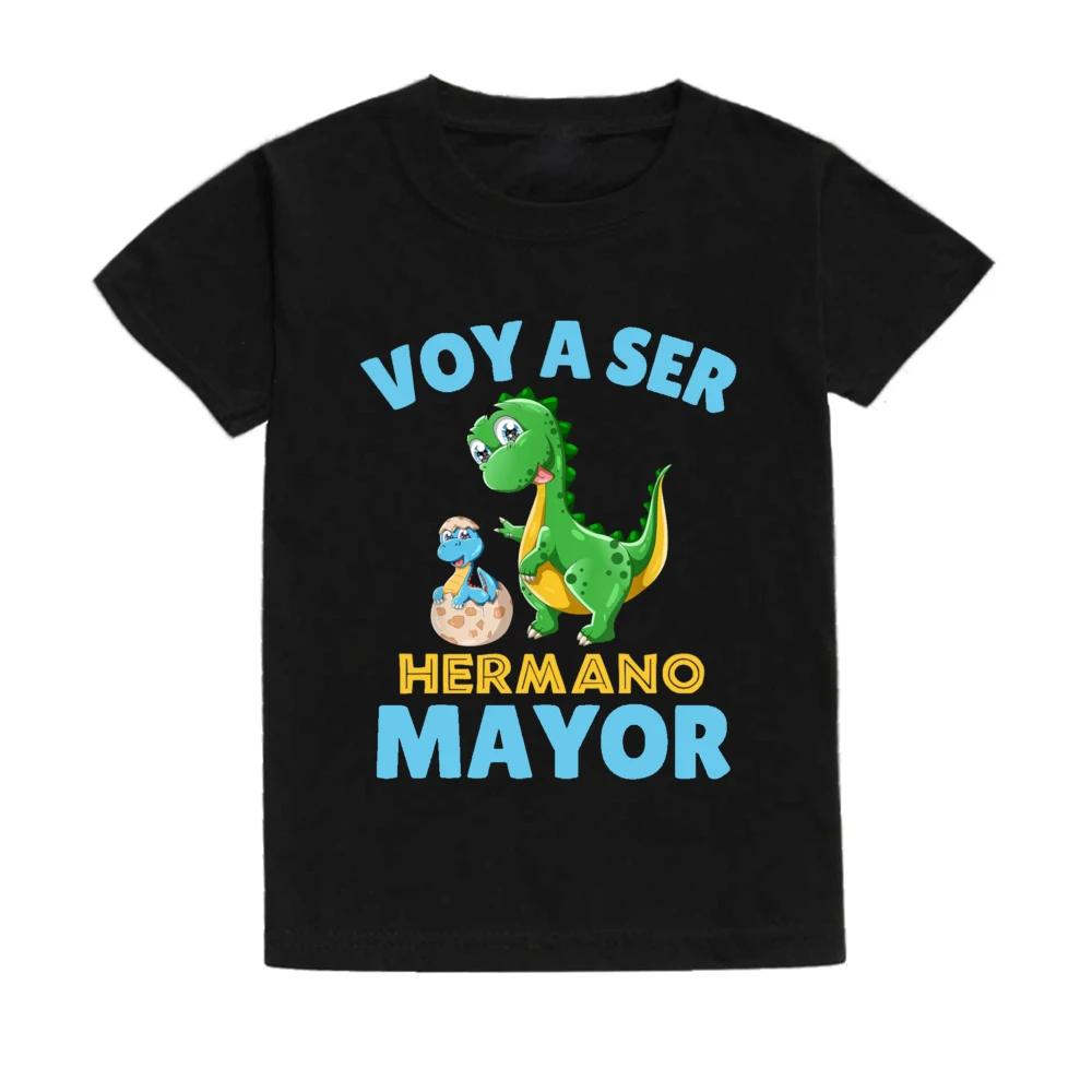 

Summer Fashion Clothing I Will Become Brother Spanish Print Children s Shirt T-shirt Boys Short Sleeve 100