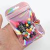 Laser Rainbow Self Sealing Bag Reusable Sealed Zipper Lock Packaging Bag Earrings Necklaces Hair Accessories Wrapping Pouch Product Storage Sack