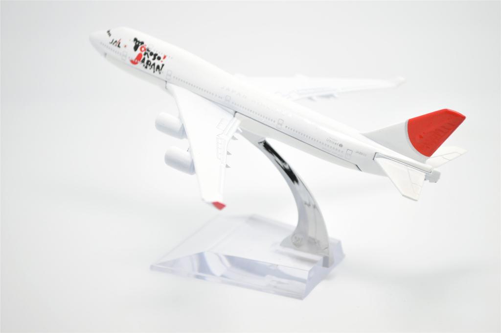 TANG DYNASTY 16cm Japonská letecká společnost Boeing B747 z lehkých slitin Model letadla Hračka 1/400 (JAL)