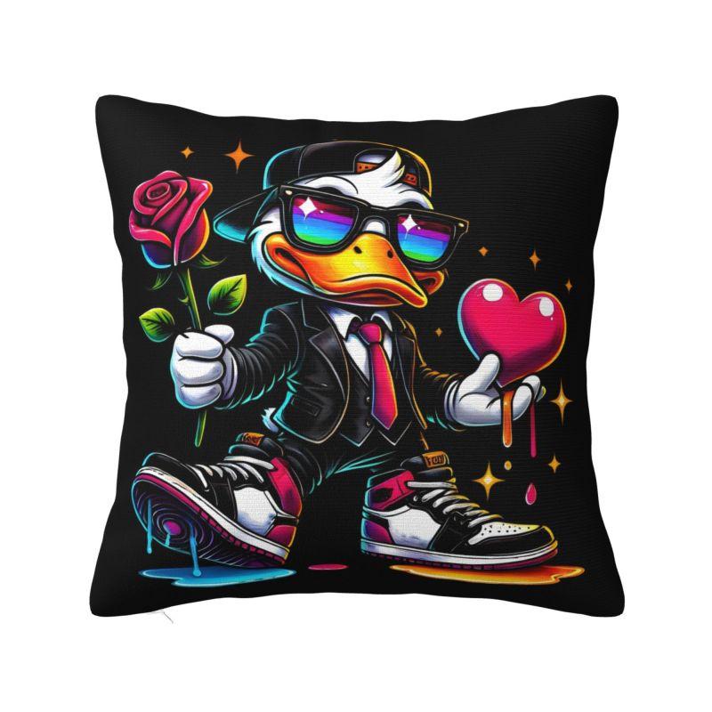 Custom Nordic Zombie Daffy Duck Anime Sofa Cushion Cover Soft Disney Cartoon Kawaii Pillow Case Decoration