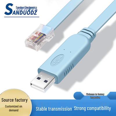 RS232 Hata Ayıklama ve Ağ Yapılandırması için USB'den RJ45 Konsol Seri Kablosu