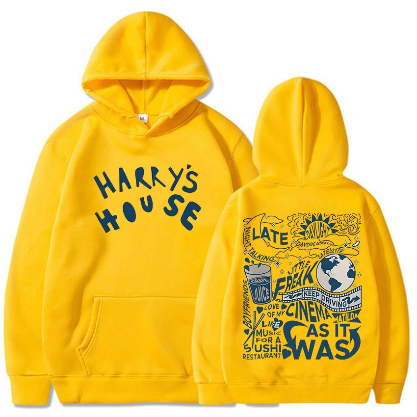 Harry's House Hoodies for Vintage Grunge Fleece Sweatshirt with Hooded Comfortable Clothing Moletom Gothic Hoody