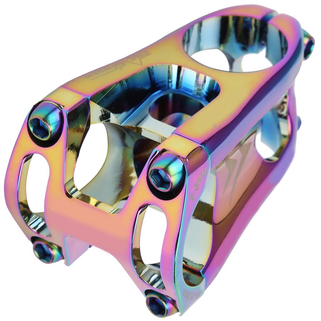 31.8x50MM Mountain Bike Handlebar Short Stem Riser Aluminum Alloy Bicycle Hollow Stem(Couleur eblouissante ) Couleur