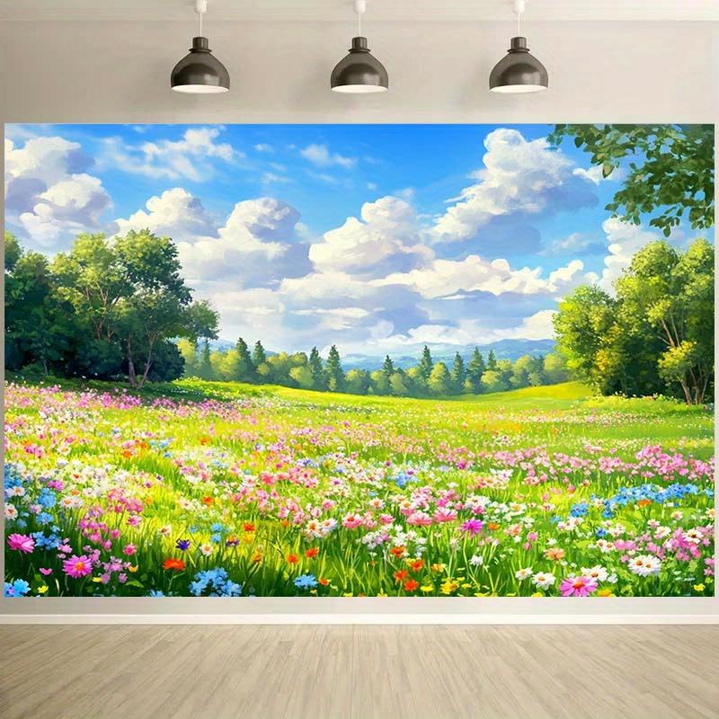 2D plane, 1 piece of grassland background fabric, suitable for photography and events