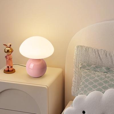 Mushroom Lamp Table Lamp Bedroom Desk Bedside Small Lamps Living Room Night Stands Mushroom Decor Modern Mid Century Lamps