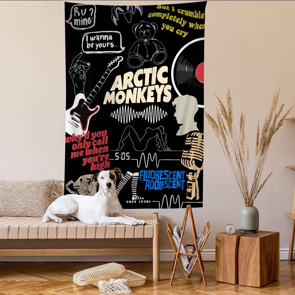 Vintage Band Arctic M-Monkeys Hängendes Böhmisches Wandteppich Böhmische Wandteppiche Mandala Kawaii Raumdekoration