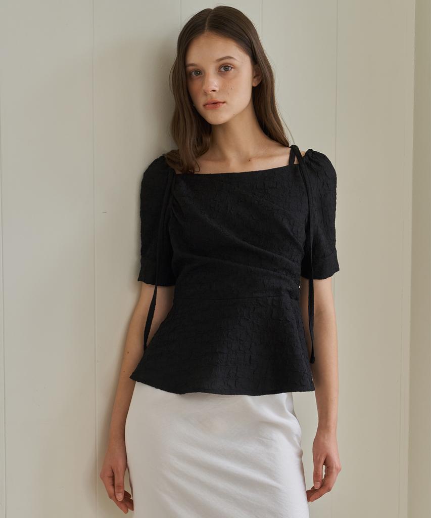 Peullobeu Mermer Blouse_Bk