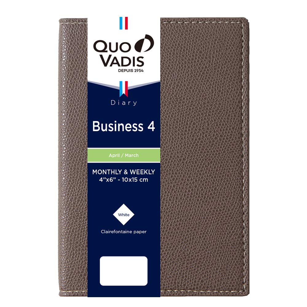 

QUOVADIS Diary Business 4/Club (Weekly Vertical, A6 Slim Size 10x15cm) Marron Glace qv66302mr