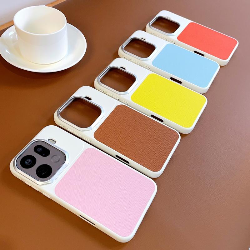 Square Back Premium Leather Phone Case For Oppo Find X9 /OPPo Find X9 Pro Raised Lens to Protect the Camera Back Cover