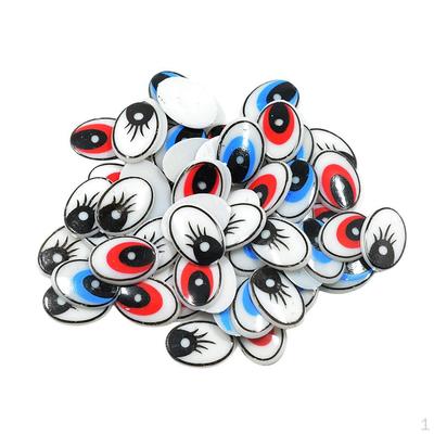 60 Pcs Diy Hollow Plastic Teddy Eyes Safety Doll Handicrafts - Mixed