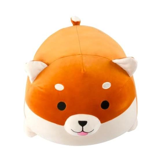 JEMA Body Pillow Animal Animal Cushion Chewy Fluffy Hug Pillow Stuffed Toy Pillow Cute Soothing Present Shiba Inu Length Approx. 40cm