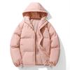 Autumn Winter Men's Parkas Windproof Cotton-Padded Thickened Hooded Puffer Jackets Casual Loose Fit Bread Cotton Outerwear