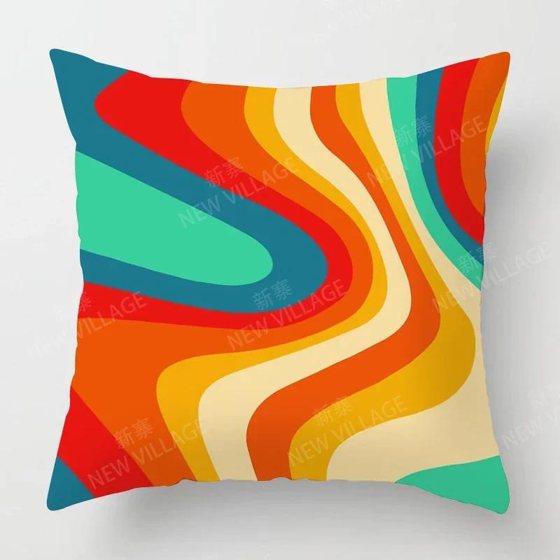 Nordic Fall Home Decor Autumn Throw Pillow Case Sofa Cushion Cover Modern   Geometry