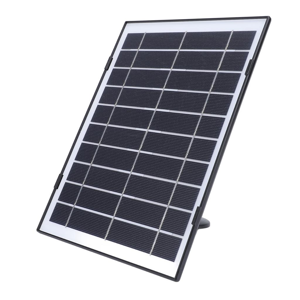 Security Camera Solar Panel Professional Efficient 10W Low Power Type C Dual Bracket Solar Charger for Outdoor Camera Emergency Light