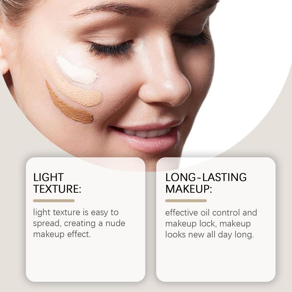 Liquid Concealer Foundation, Moisturizing Light And Lasting Without Makeup Refreshing Moisturizing Skin Care Moisturizing Liquid Foundation 30ml